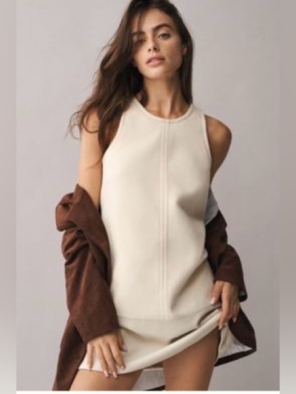 NWT Anthropologie Faux Leather Shift Dress